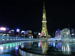 オアシス２１と名古屋テレビ塔の夜景